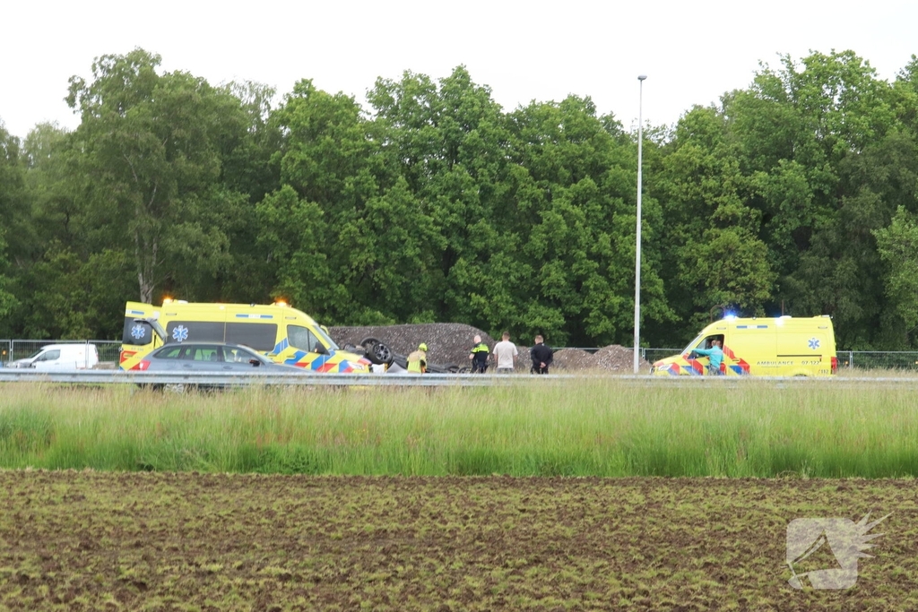 Traumahelikopter ingezet bij aanrijding