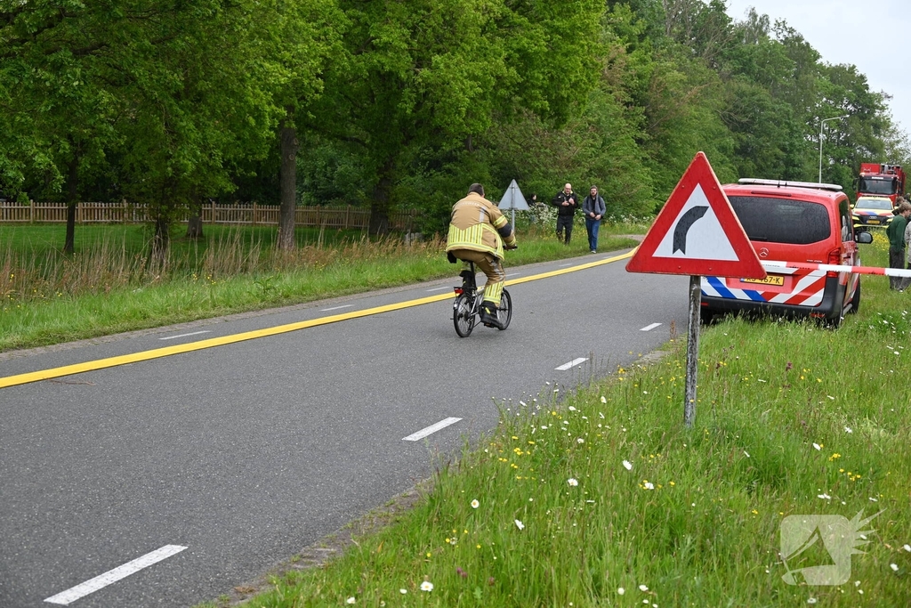 Brand in loods leidt tot opschaling van hulpverlening