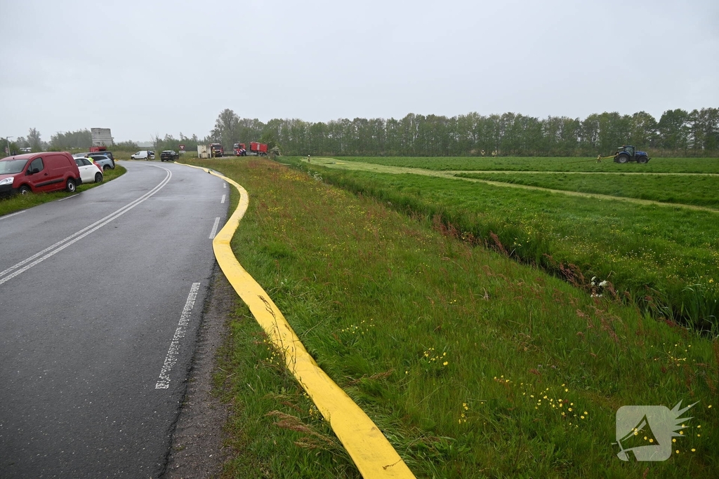 Brand in loods leidt tot opschaling van hulpverlening