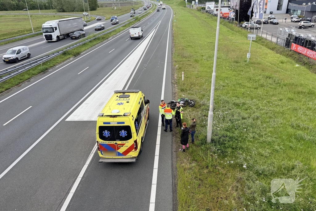 Motorrijder raakt gewond bij ongeval