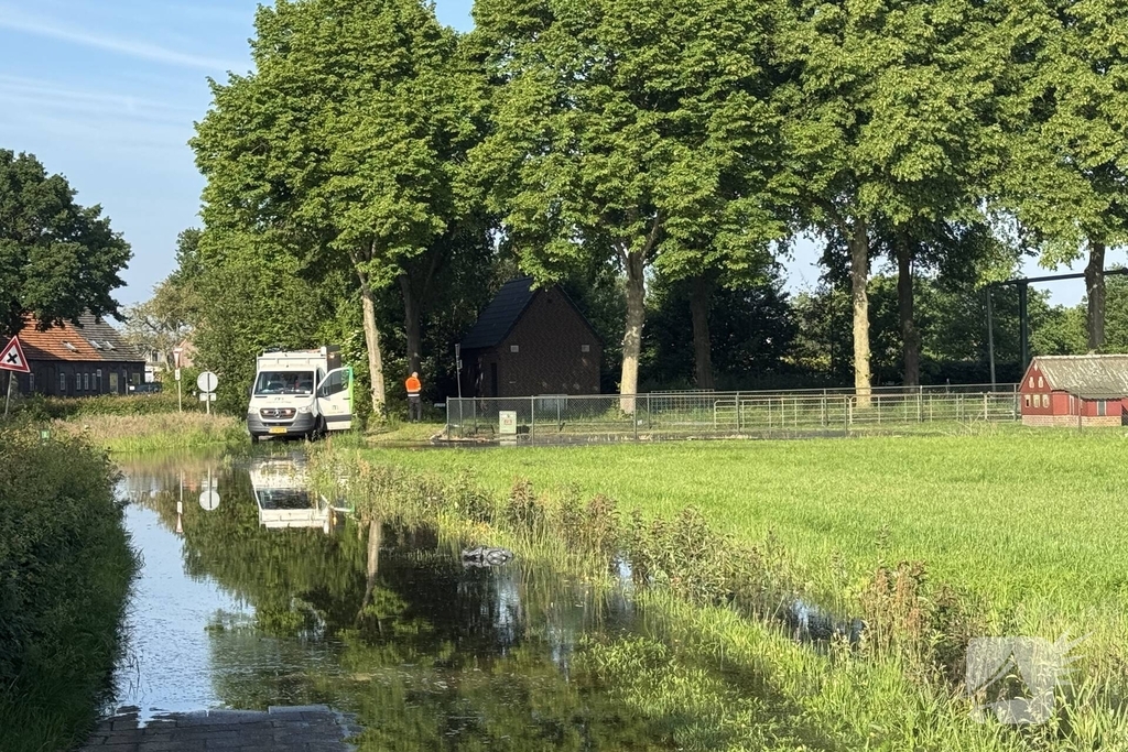 Forse waterlekkage zorgt voor problemen in buitengebied