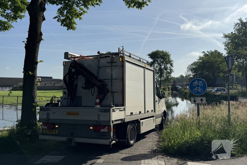 Forse waterlekkage zorgt voor problemen in buitengebied