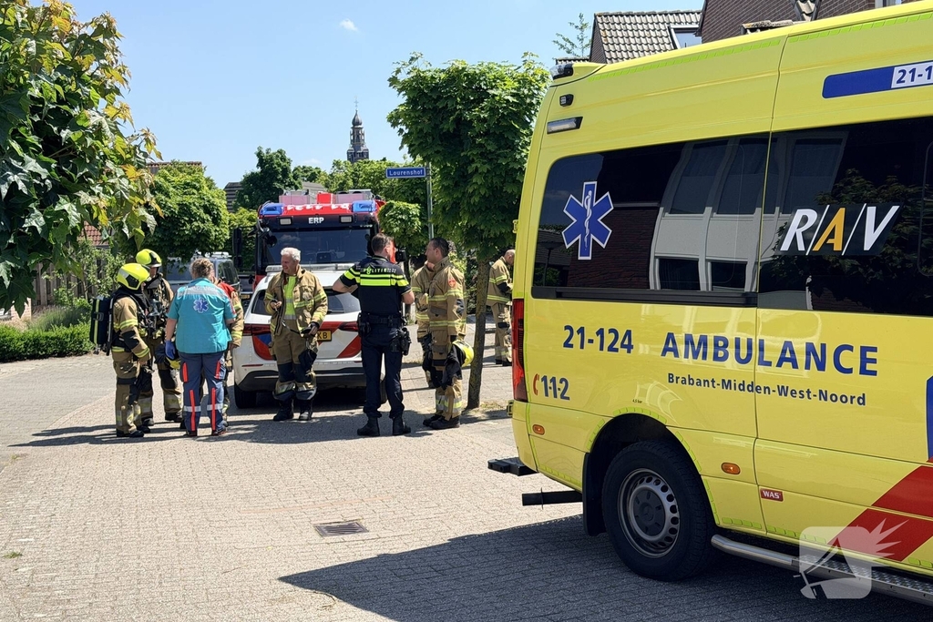 Brand door gesmolten pan veroorzaakt