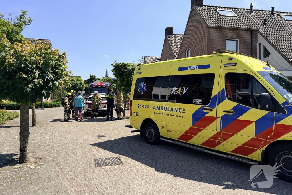 Brand door gesmolten pan veroorzaakt