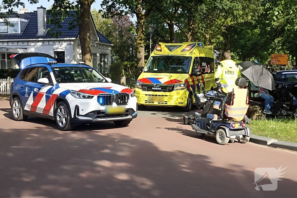 Scootmobielrijder gewond na val