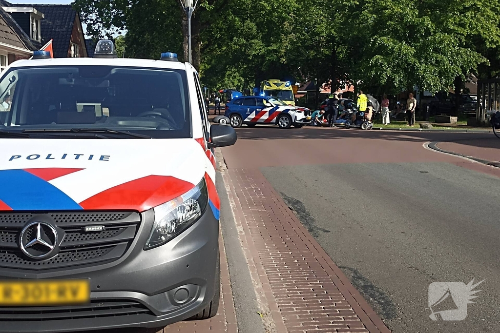 Scootmobielrijder gewond na val