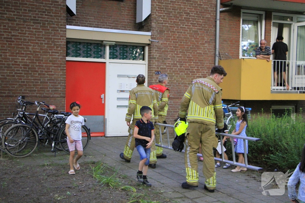 Kinderen helpen brandweer bij bevrijding van vastzittende kraai