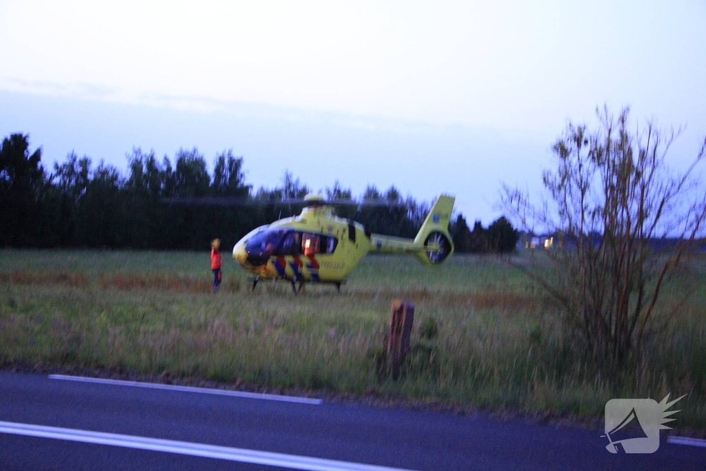 Ernstig ongeval met bestelbus resulteert in gewonde