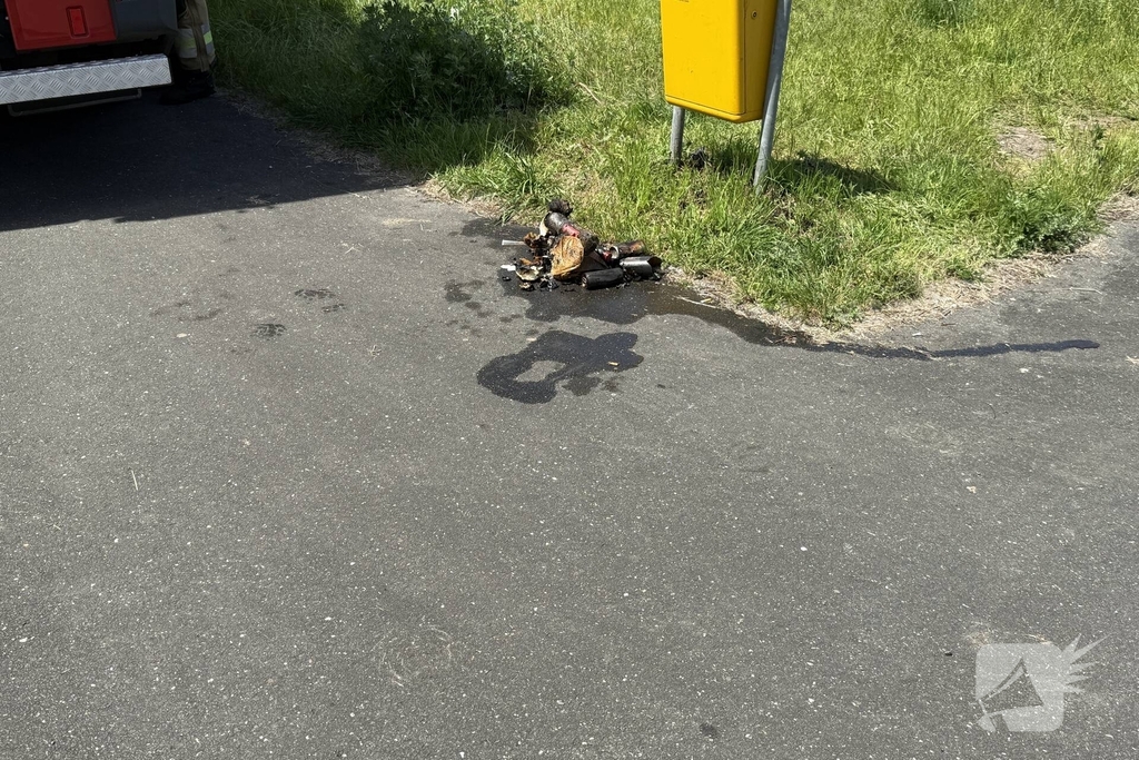 Buitenbrand ontstaan door prullenbakbrand