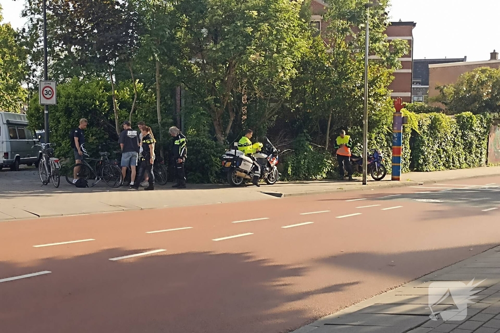 Fietser gewond bij aanrijding met motorrijder