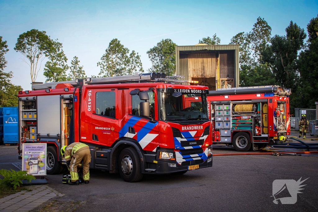 Brand in chemisch depot op gemeentewerf