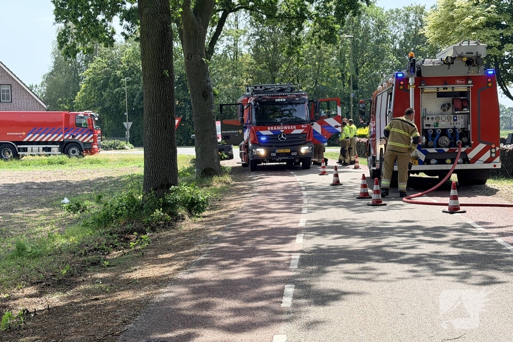 Brand in bijgebouw snel geblust