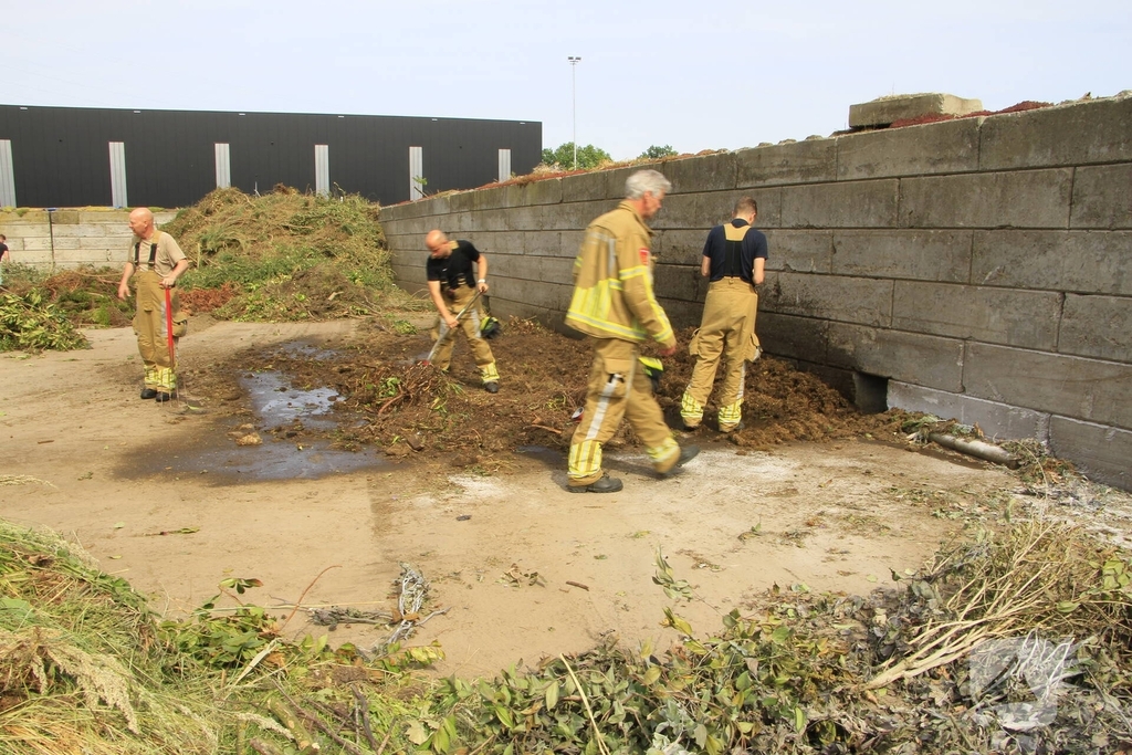Buitenbrand veroorzaakt door hooibroei