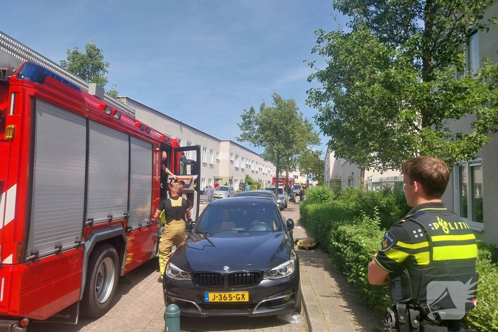 Flinke brand in meterkast van portiekwoning