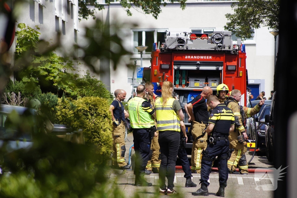 Flinke brand in meterkast van portiekwoning