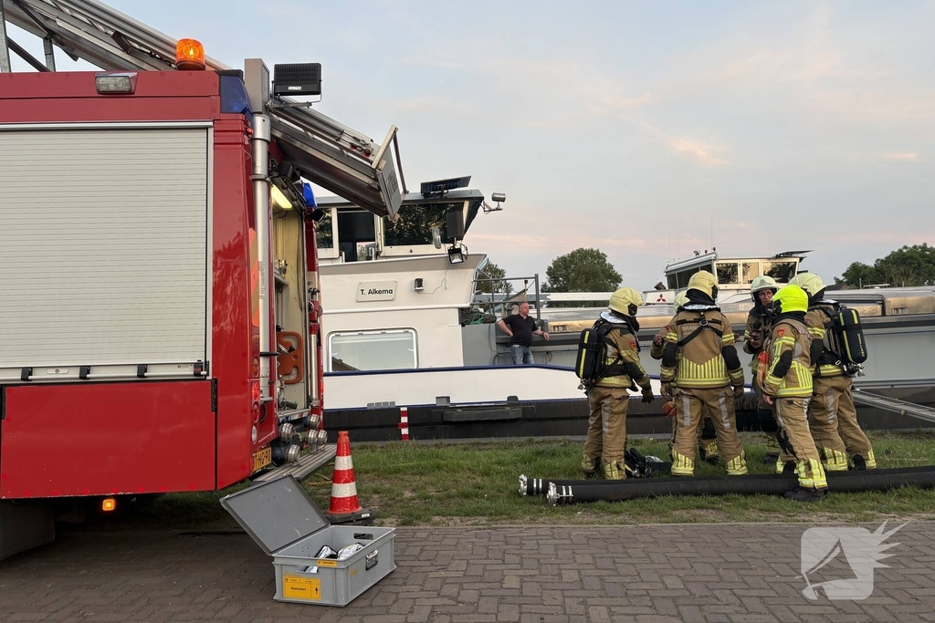 Brand op boot snel geblust