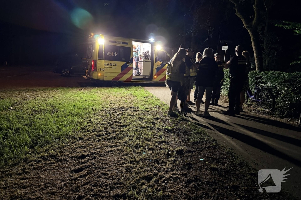 Fietser gewond na val op fietspad