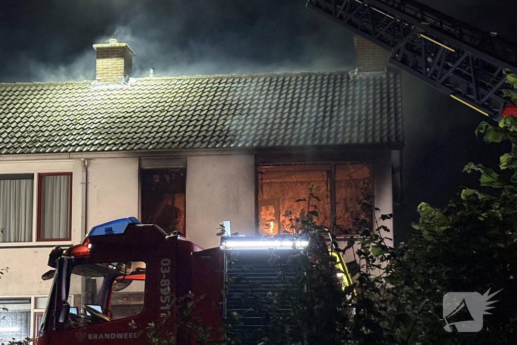 Woning uitgebrand in Hoogeveen