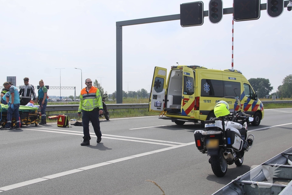 Wederom ongeval met motor nabij Corbulo tunnel