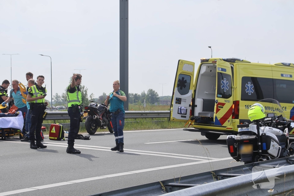 Wederom ongeval met motor nabij Corbulo tunnel