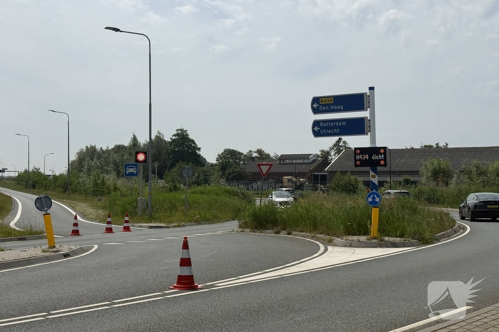 Wederom ongeval met motor nabij Corbulo tunnel