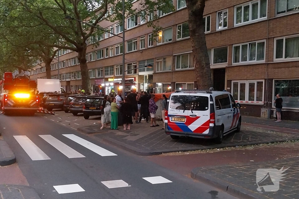 Brandweer ingezet voor brand in portiek