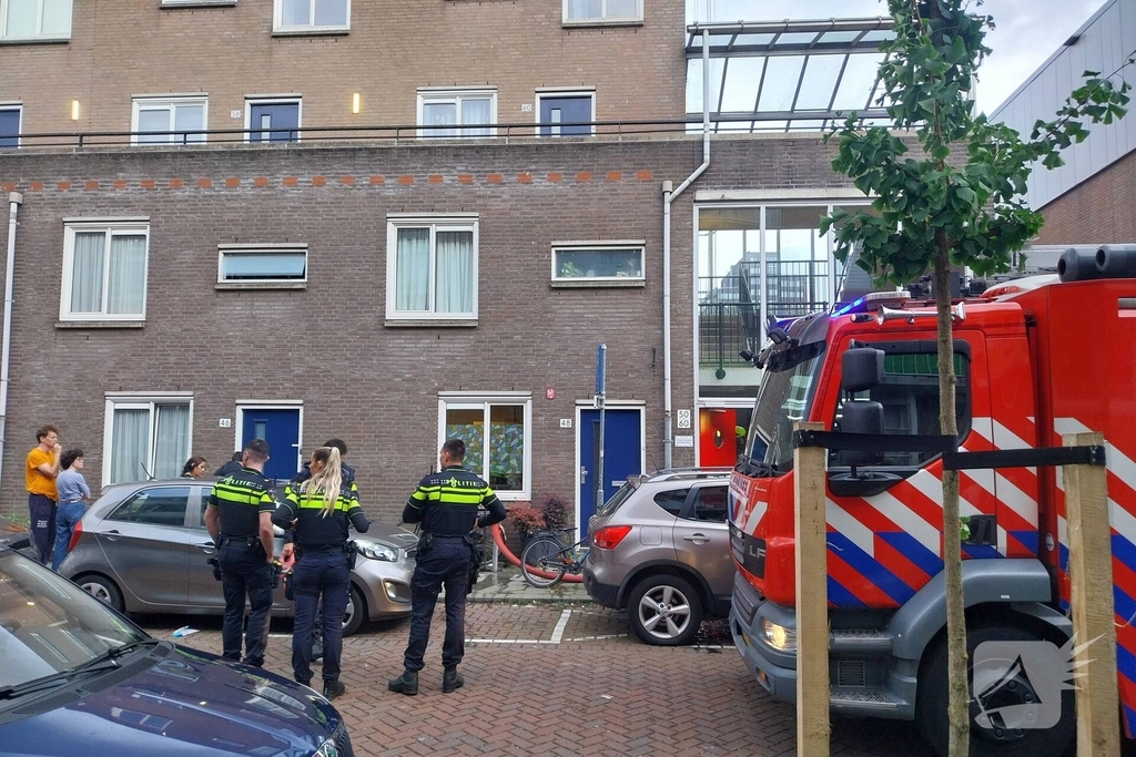 Gebouwbrand veroorzaakt sterke rooklucht