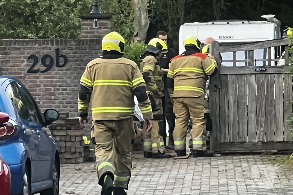 Gasleiding geraakt tijdens graafwerkzaamheden