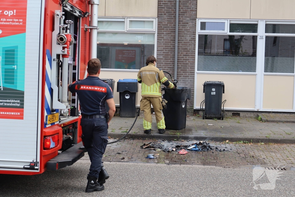 Containerbrand vergt inzet van brandweer