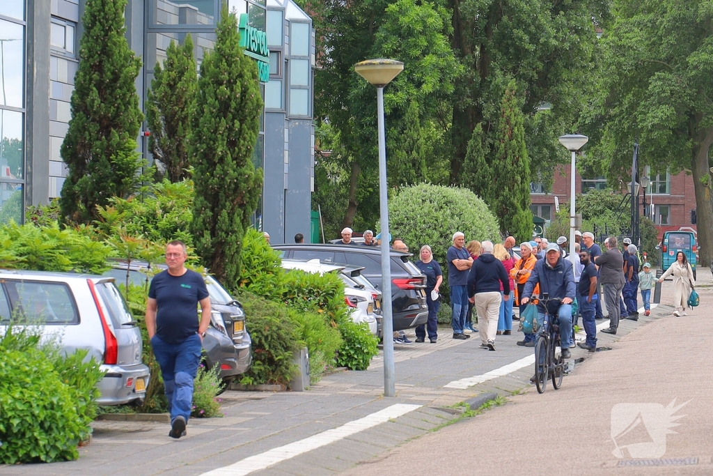 Brand in bedrijf door elektrische pompwagen