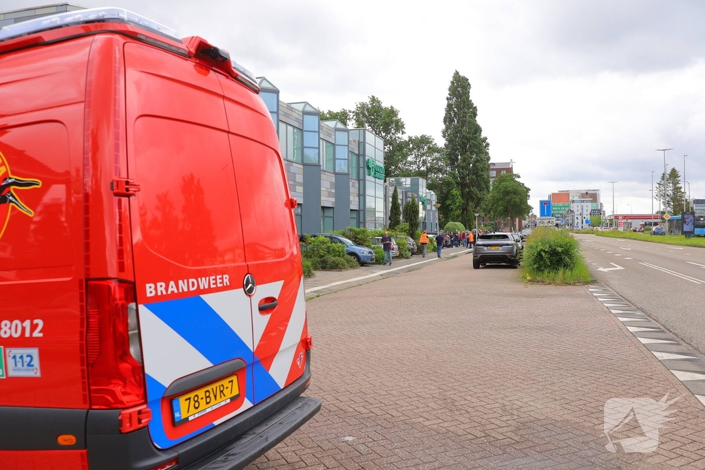 Brand in bedrijf door elektrische pompwagen