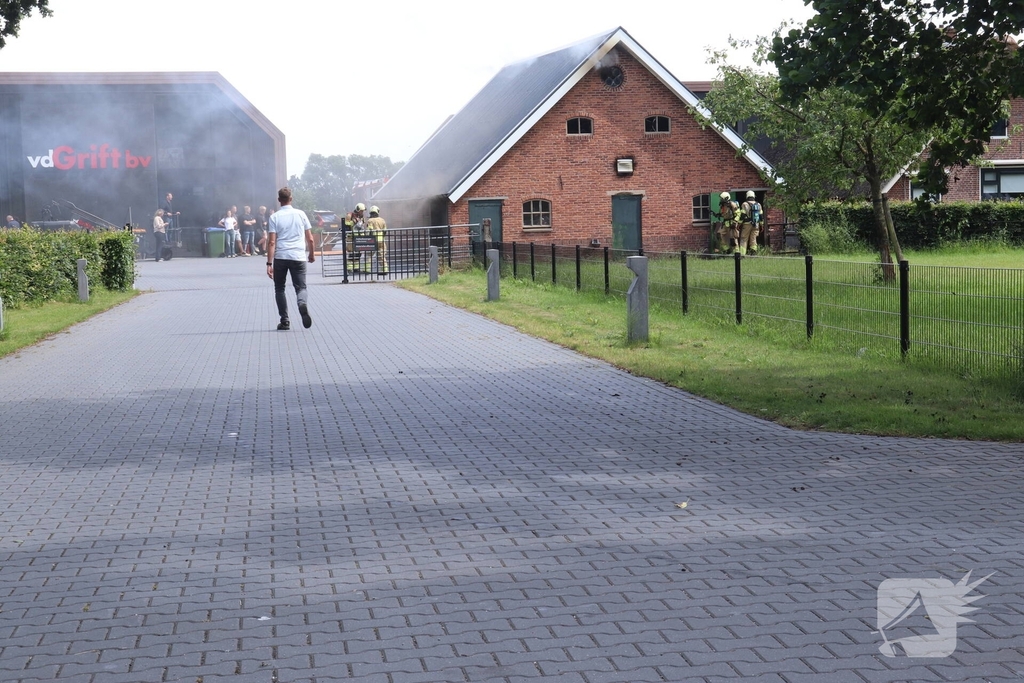 Brand in bijgebouw leidt tot grote inzet brandweer