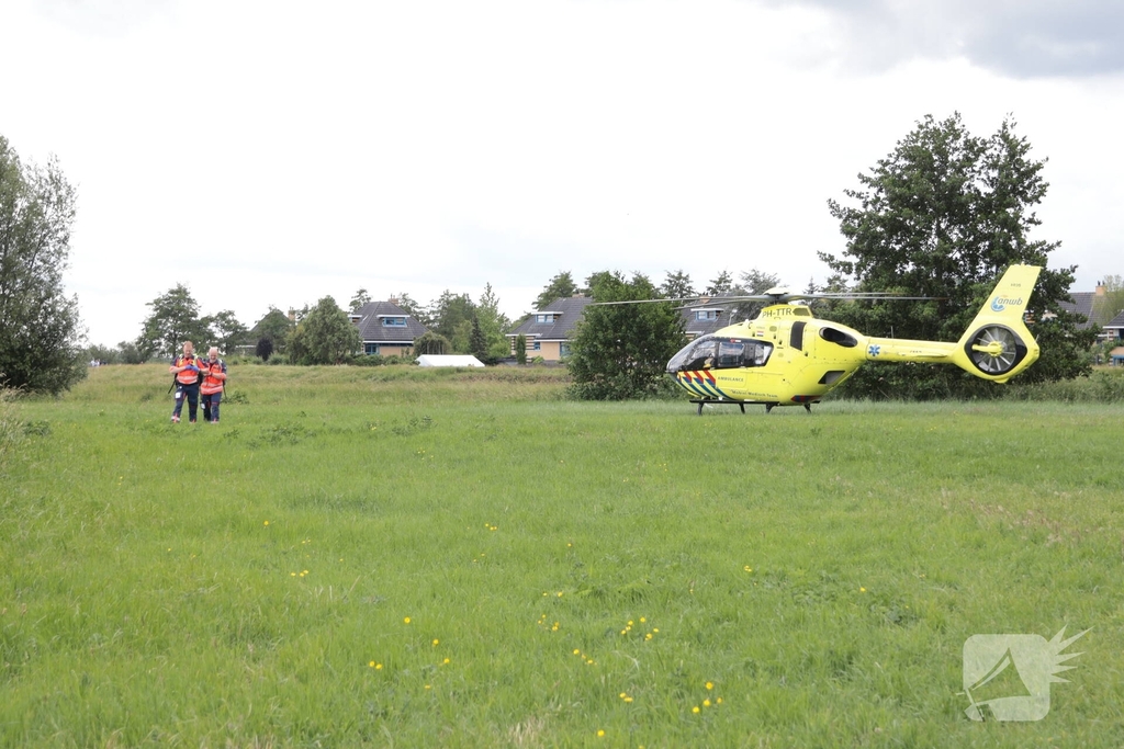 Traumahelikopter ingezet voor persoon te water