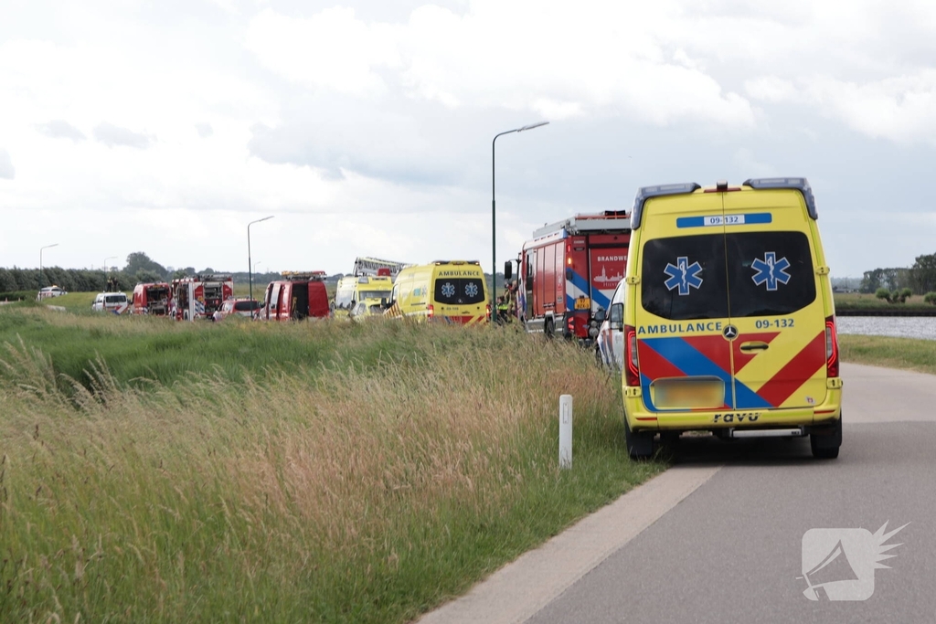 Traumahelikopter ingezet voor persoon te water