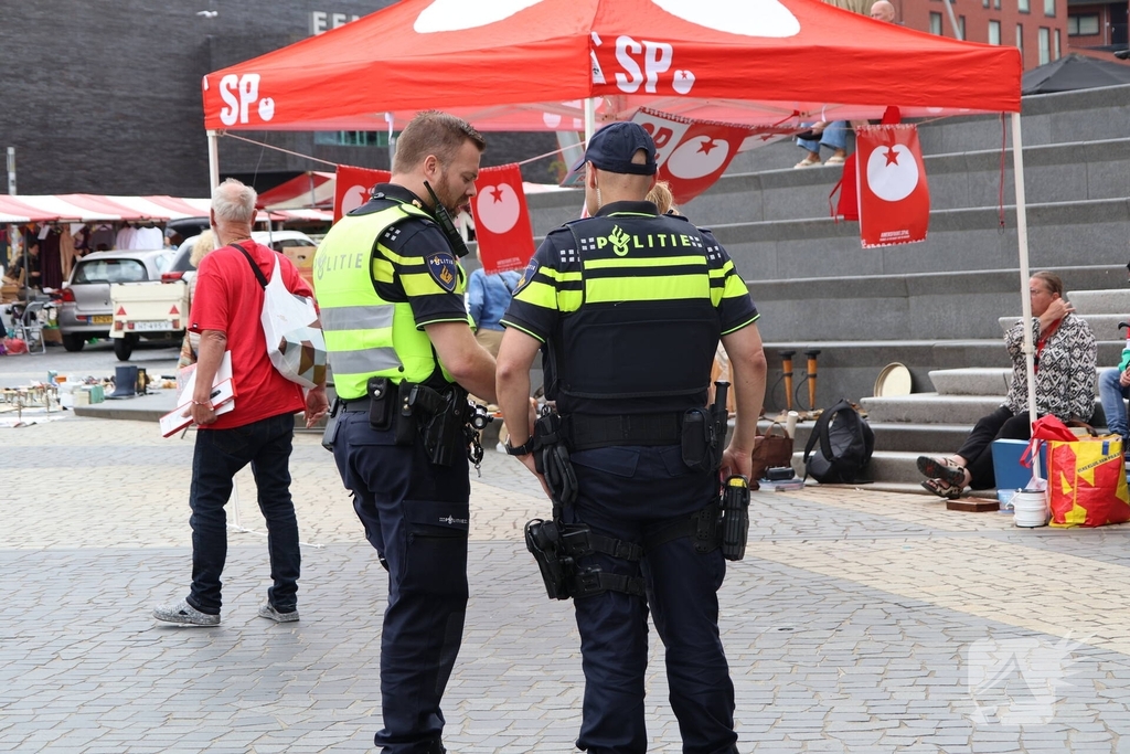 Demonstratie trekt veel aandacht