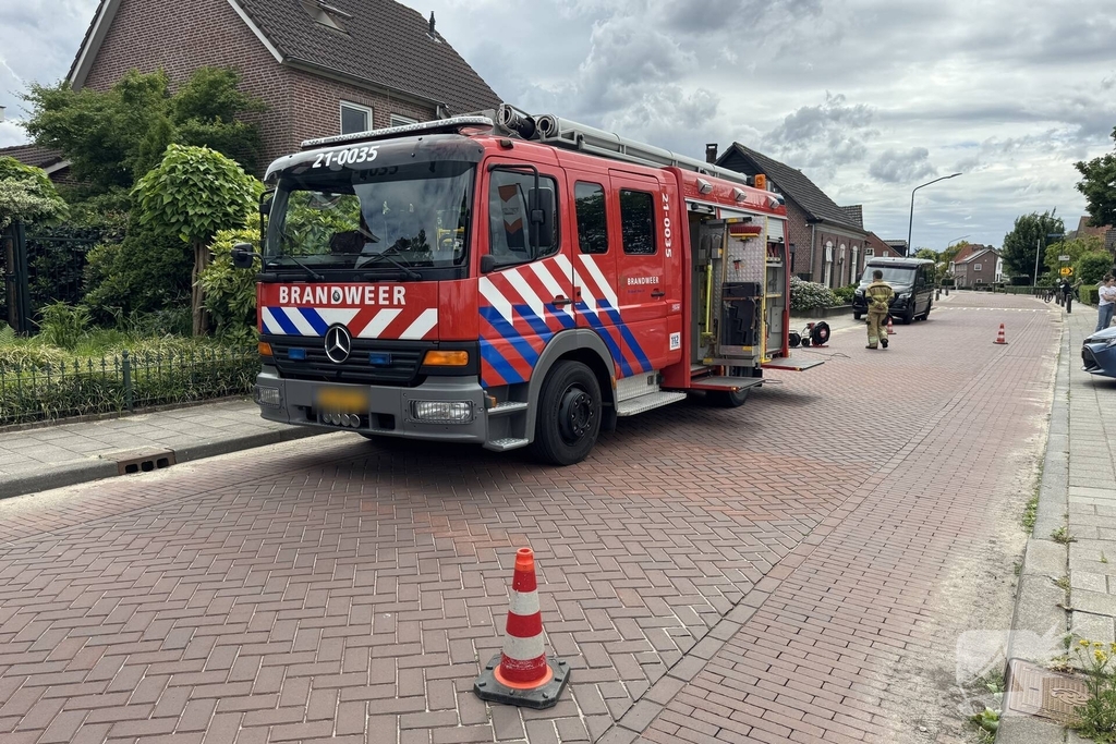 Gaslekkage tijdens werkzaamheden in woning