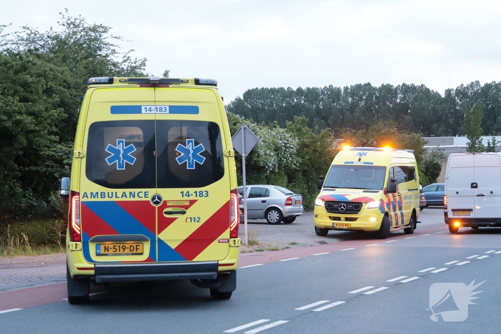 Scootmobiel bestuurder valt hard bij incident