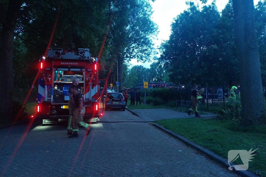 Scooter volledig verwoest door brand