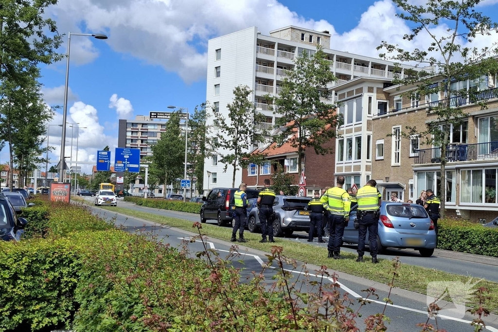 Vier auto's betrokken bij kop-staartbotsing
