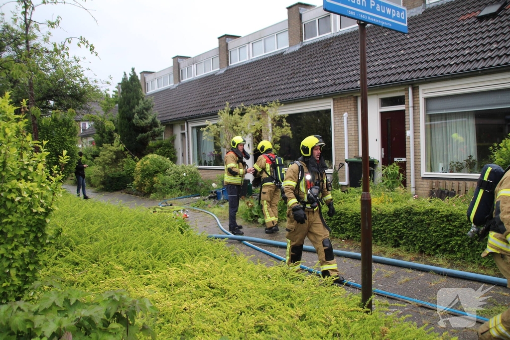 Flinke rookontwikkeling bij dakbrand