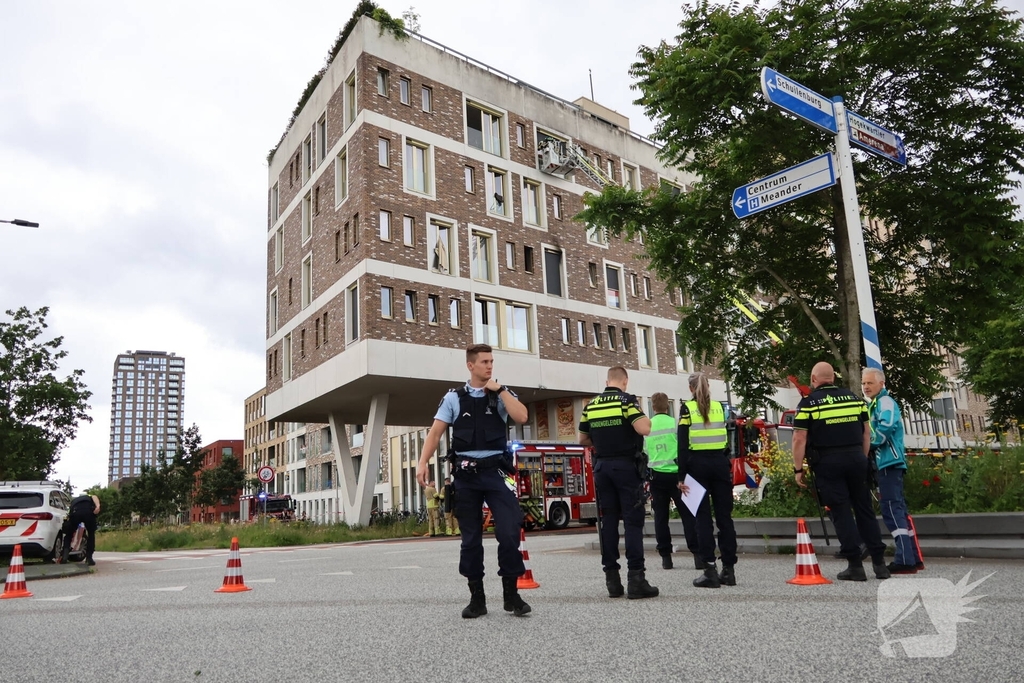 Brand bij Leger des Heils zorgt voor grote inzet