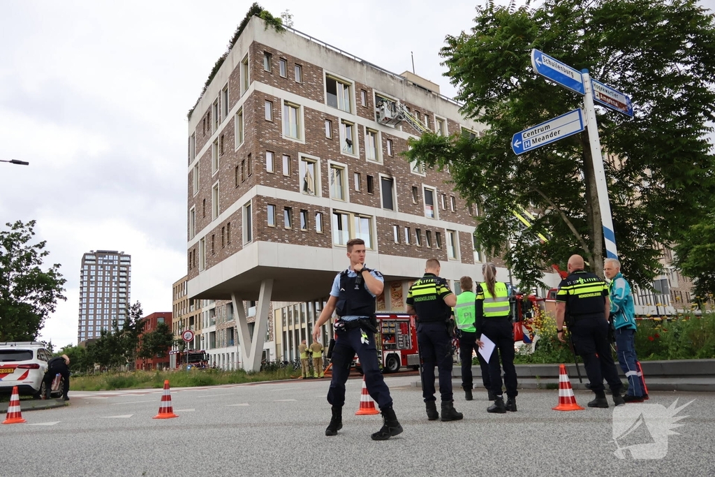 Brand bij Leger des Heils zorgt voor grote inzet