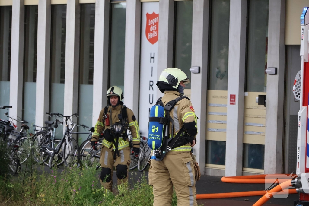 Brand bij Leger des Heils zorgt voor grote inzet