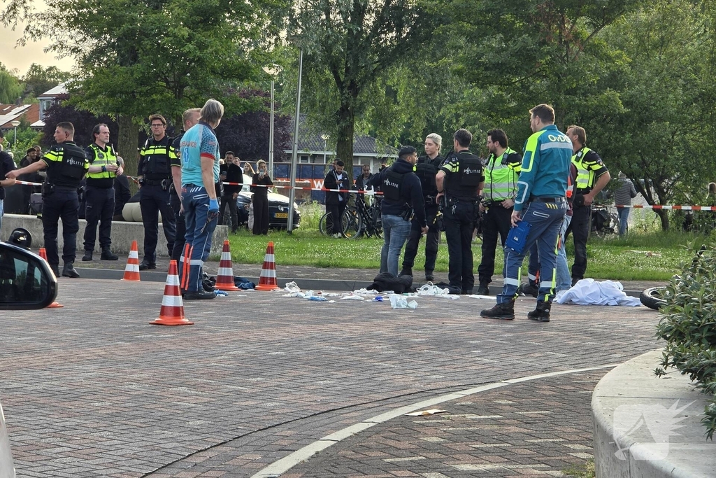 Schietpartij leidt tot reanimatie op straat