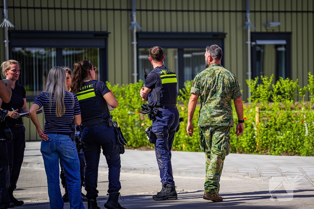 Mogelijk explosief gevonden in azc in aanbouw
