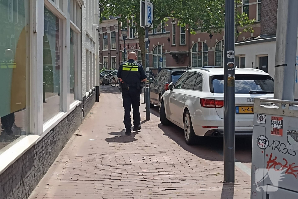 Fietser valt tijdens rit