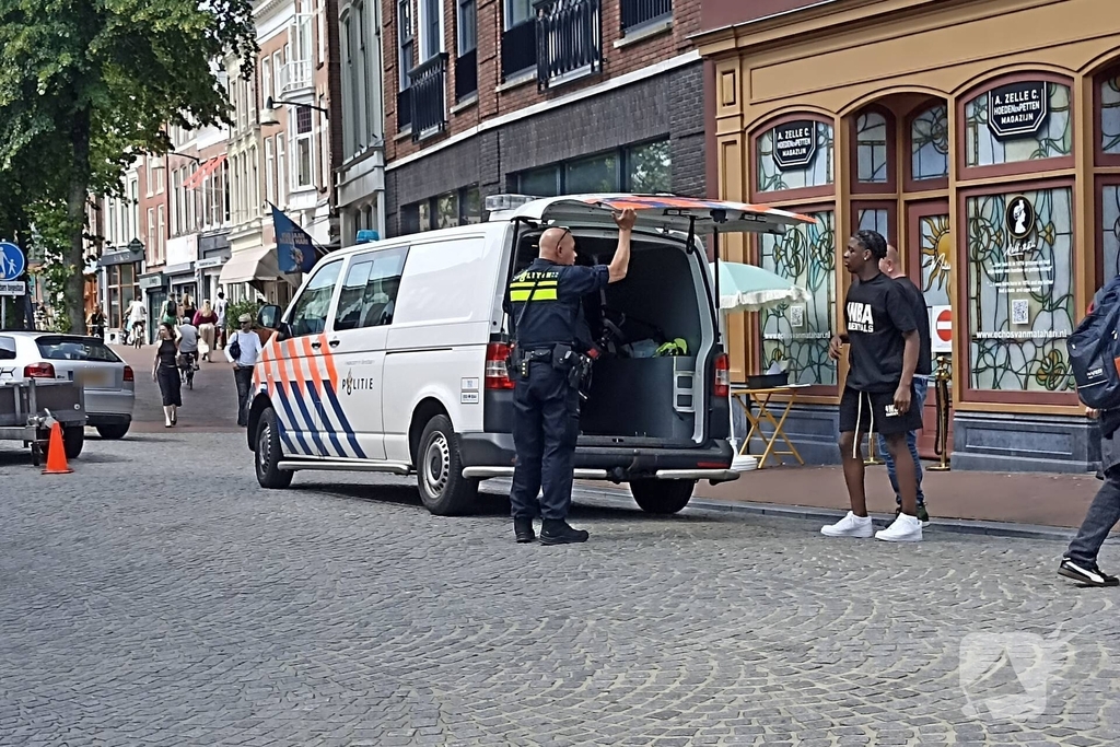 Fietser valt tijdens rit