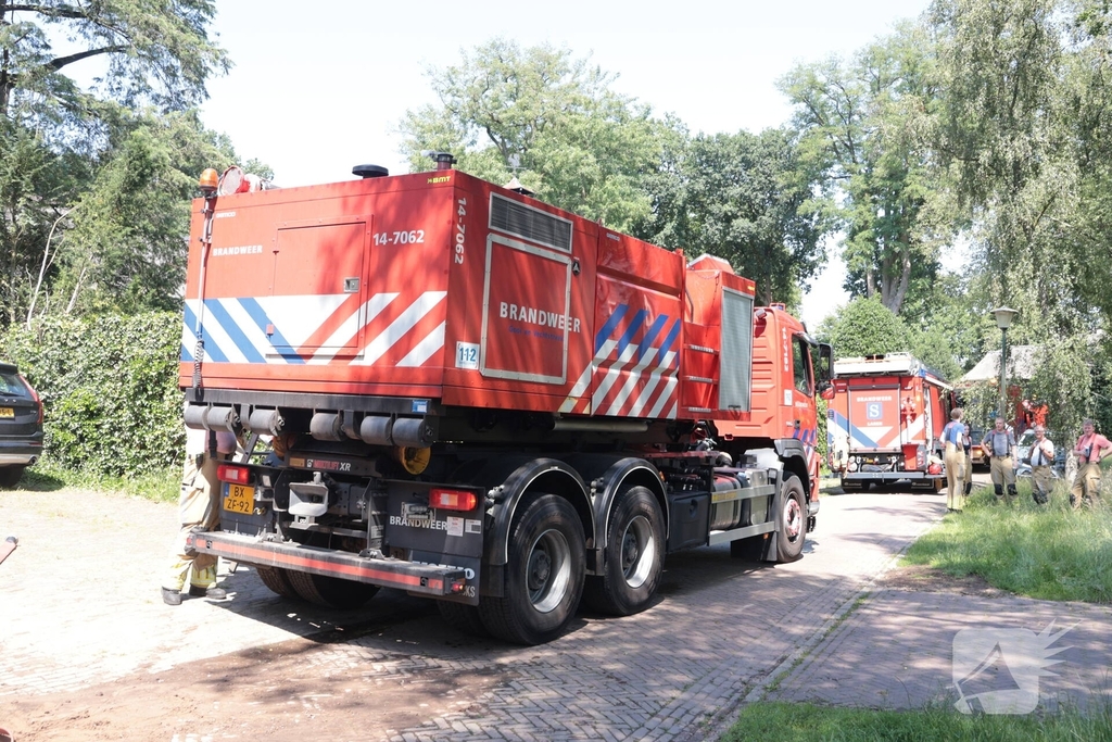 Brand op dak woning snel geblust
