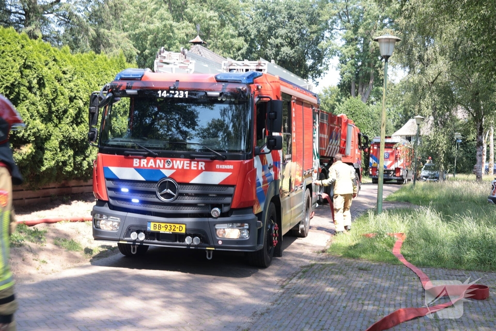 Brand op dak woning snel geblust