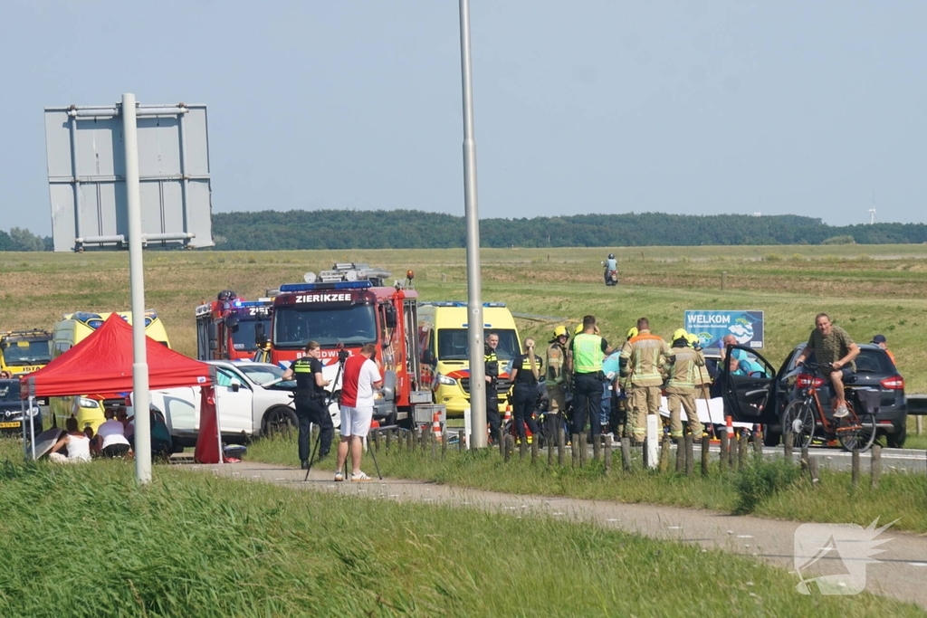 Kinderen betrokken bij frontaal ongeluk